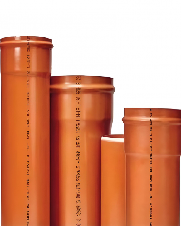 Tubería Saneamiento PVC Teja "Pared estructural"